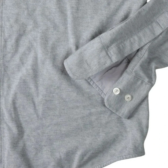 Twillory Shirt Untuckabl Mens Large Ash Gray Tailored Performance Button Up - Picture 6 of 10
